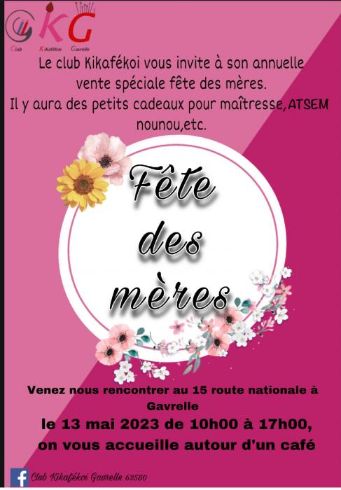 Une vente spéciale fêtes des mères à Gavrelle 