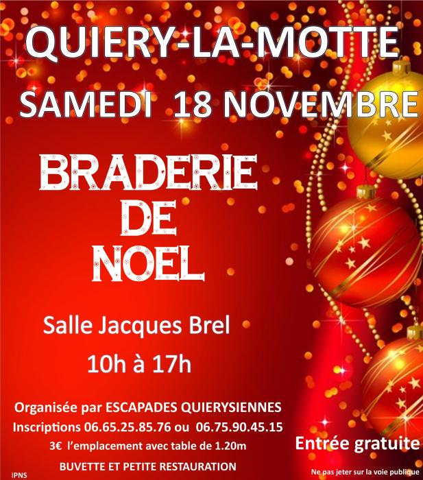 La braderie de Noël à Quiéry-la-Motte