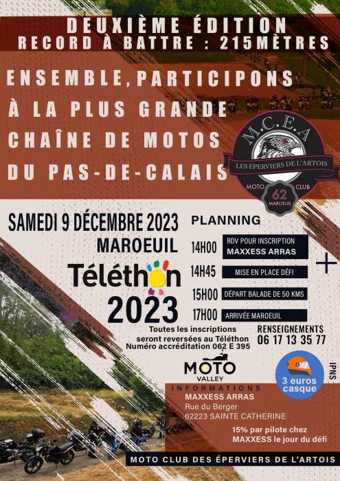 Les Eperviers de l’Artois organisent un nouveau défi pour le Téléthon