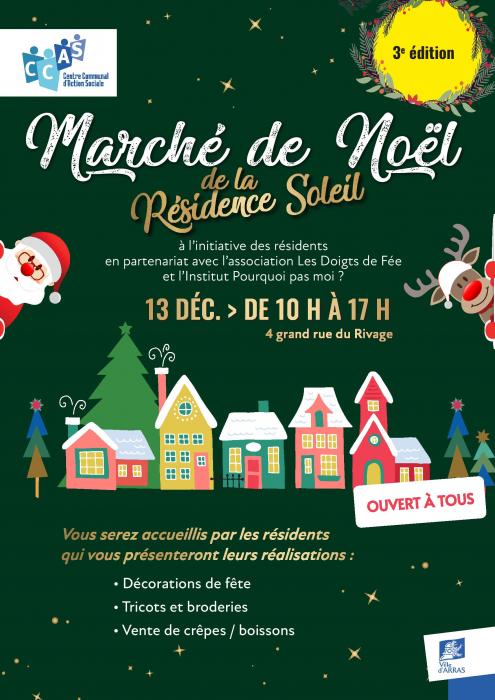 Le marché de Noël à la résidence Soleil