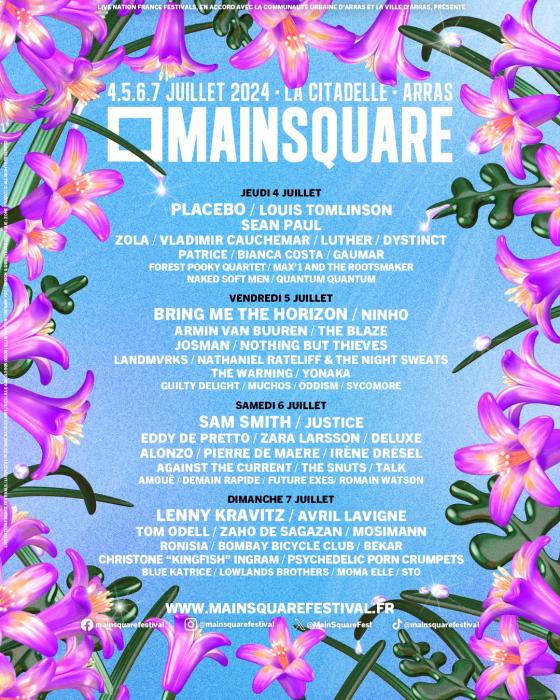 La programmation complète du Main Square Festival 2024