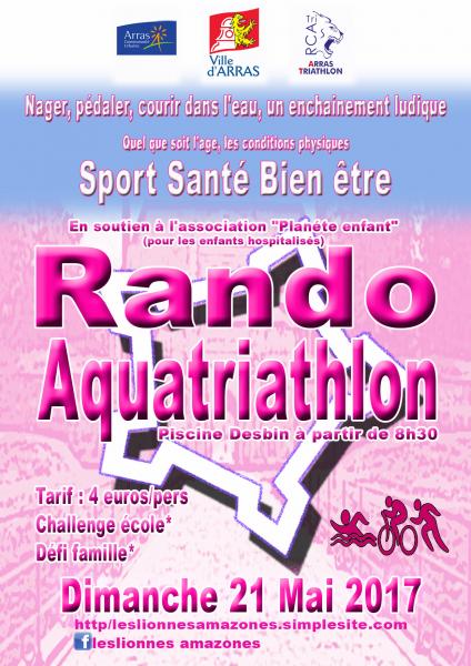 La rando aquatriathon des lionnes amazones!!!