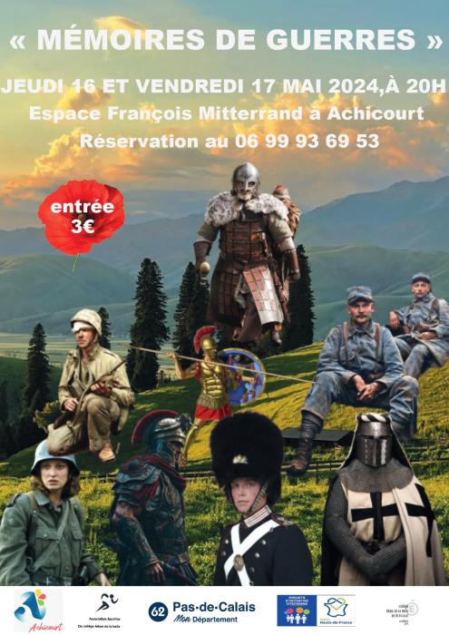 Mémoires de guerres à l’espace François Mitterrand d’Achicourt