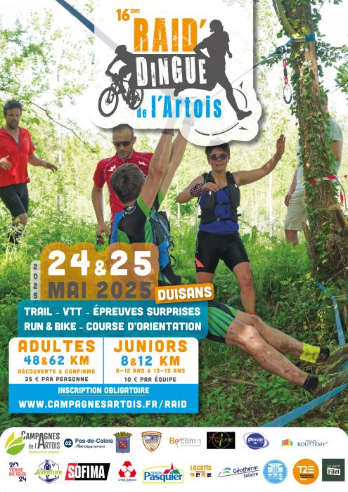Le 16ème Raid Dingue de l’Artois revient à Duisans