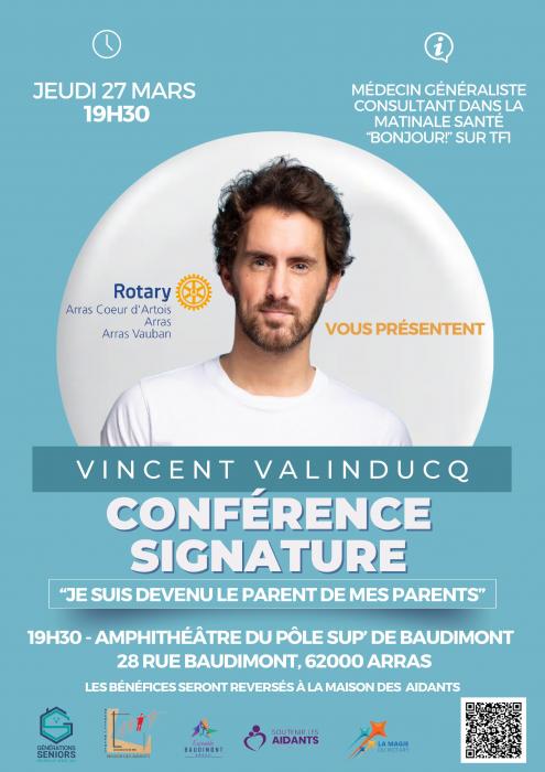 Une conférence avec le médecin Vincent Valinducq