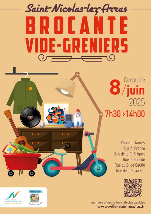 La traditionnelle Brocante/Vide-greniers à Saint Nicolas lez Arras
