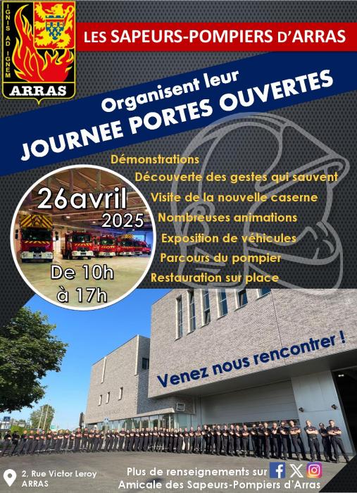 Portes ouvertes chez les Sapeurs-Pompiers d’Arras 