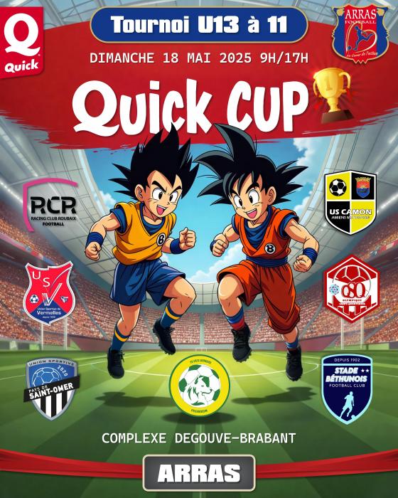 Le tournoi U13 Quick Arras Cup au Stade Degouve