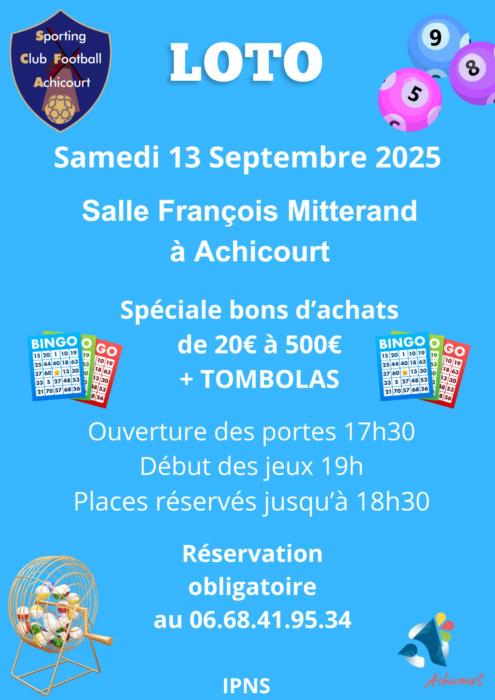 Le sporting club football Achicourt fait son loto