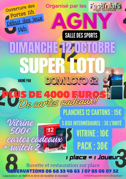 L’association festi'niafs organise un super loto 