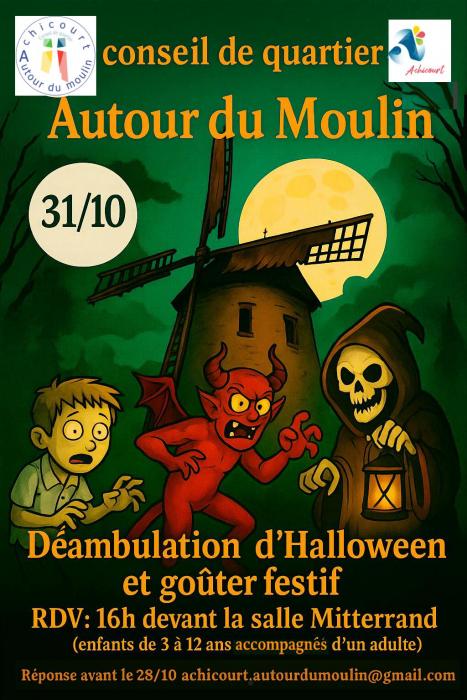 Halloween autour du moulin d'Achicourt