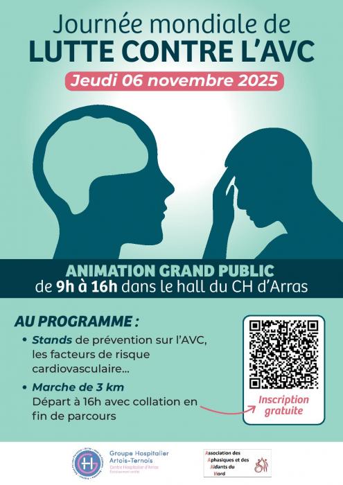 Une journée pour parler de l'AVC au Centre Hospitalier d'Arras