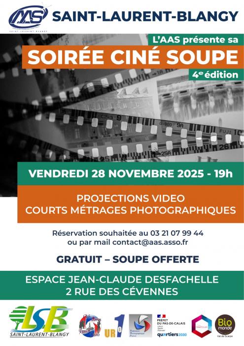 L’AAS organise une nouvelle soirée Ciné Soupe