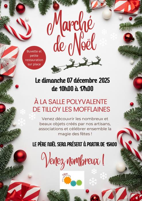 Marché de Noël à Tilloy les Mofflaines 