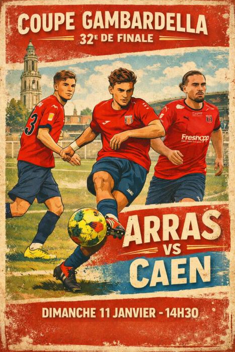 Les jeunes footballeurs d'Arras défient Caen en Coupe