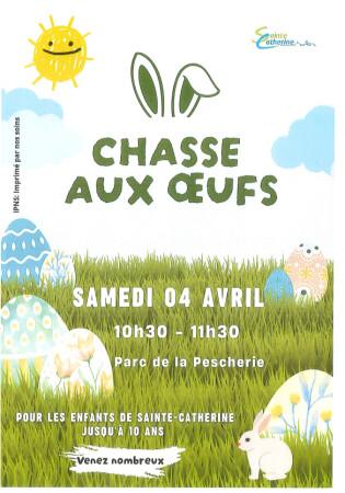 La chasse aux œufs de Pâques à Sainte Catherine