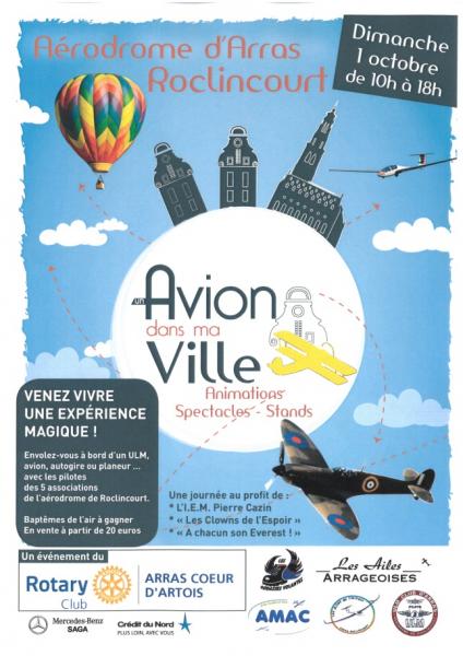 Un avion dans ma ville à l'aérodrome pour la bonne cause!!!!