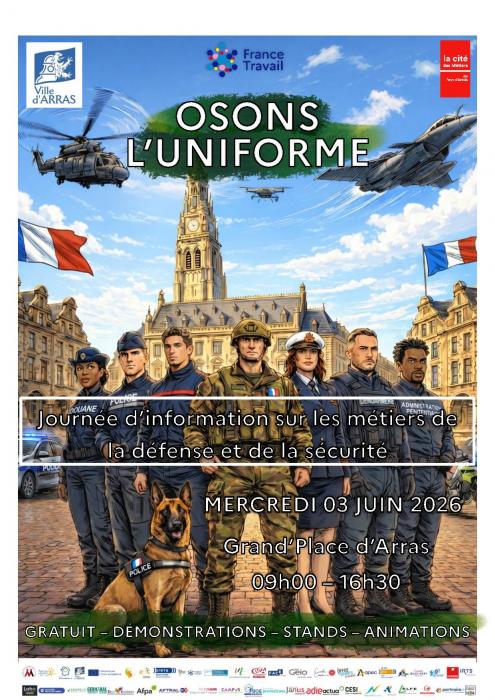 Osons l’uniforme débarque sur la Grand'Place d'Arras 