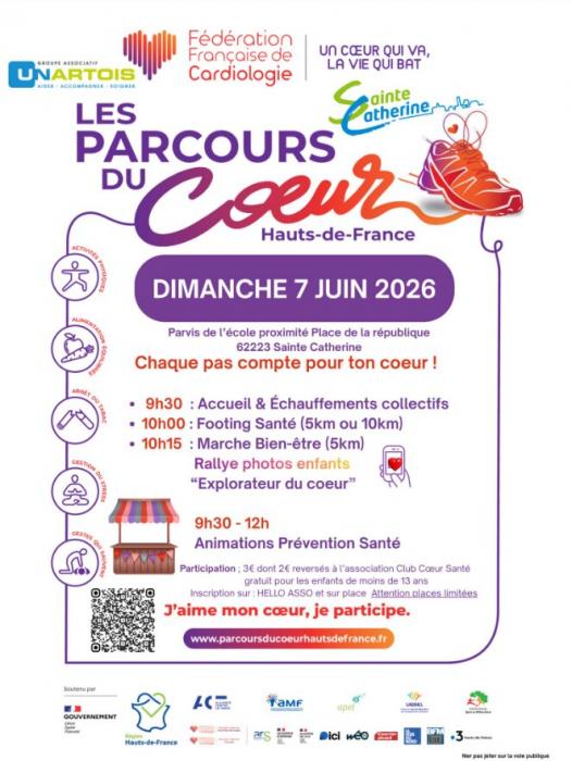 Sainte Catherine se mobilise pour le Parcours du Cœur 