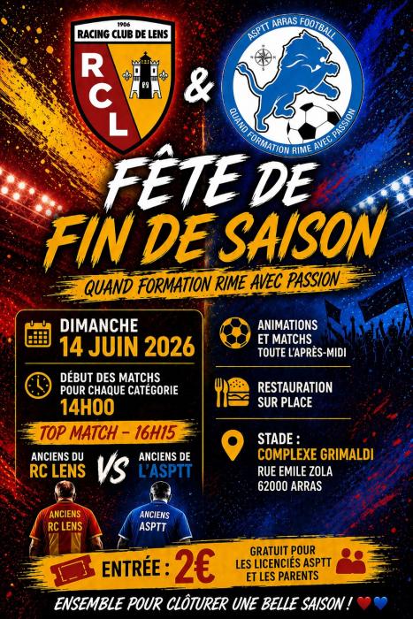 Un match de gala pour l’ASPTT Arras Football 