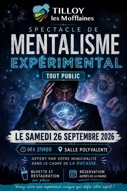 Un spectacle de mentalisme à Tilloy les Mofflaines