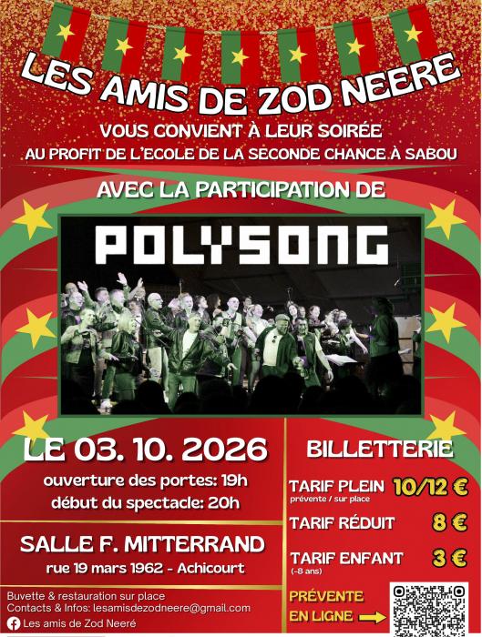 Une soirée des Amis de Zod Neeré pour Sabou