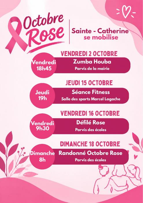 Sainte-Catherine se mobilise pour Octobre Rose
