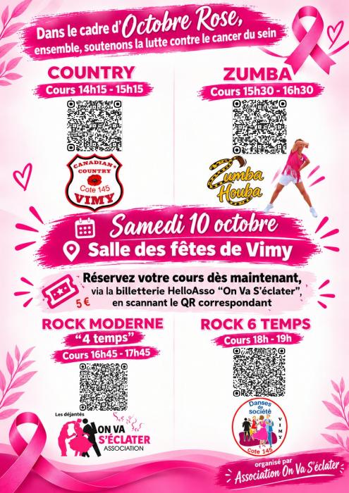 L'association On Va S'éclater se mobilise pour Octobre rose