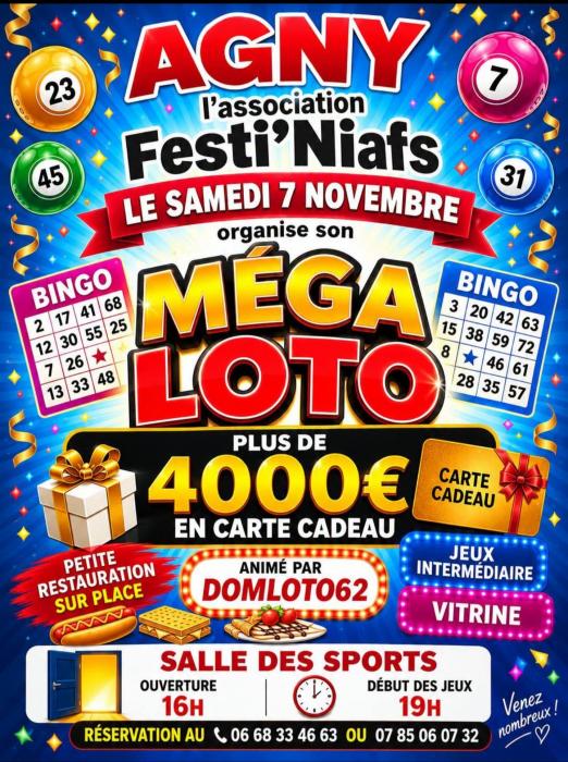 Festi'Niafs organise un méga loto