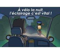 A vélo la nuit, l'éclairage c'est vital!!!