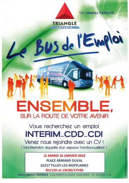 Le bus de l'emploi débarque près de chez vous!!!!!