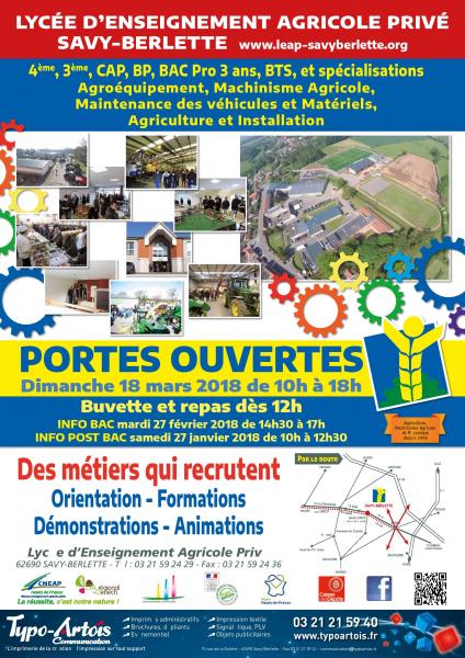 Portes ouvertes au lycée agricole de Savy Berlette