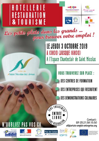 Les petits plats dans les grands pour trouver votre emploi à Saint Nicolas lez Arras!!!