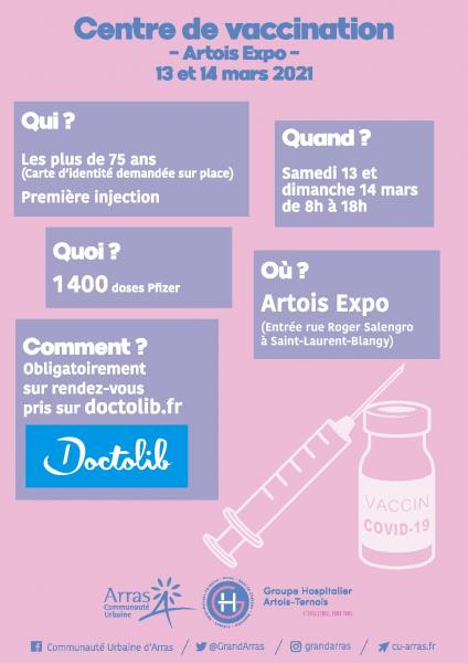 Un week end de vaccination à Artois Expo!!!!