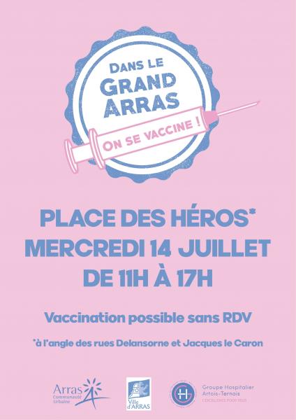 Pour vous, pour vos proches : dans le Grand Arras, on se vaccine !!!