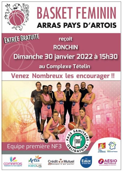 Match des demoiselles d'Arras ce dimanche en Nationale 3!!!