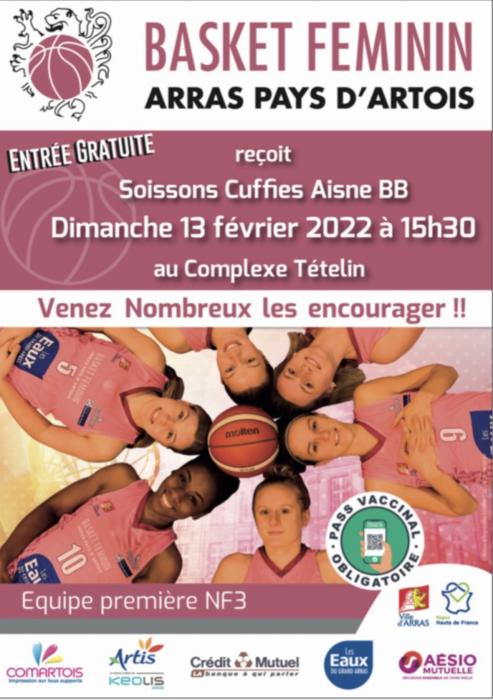 Match des demoiselles d'Arras ce dimanche en Nationale 3!!!