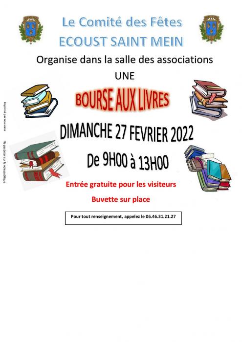 Une bourse aux livres à Ecoust saint Mein