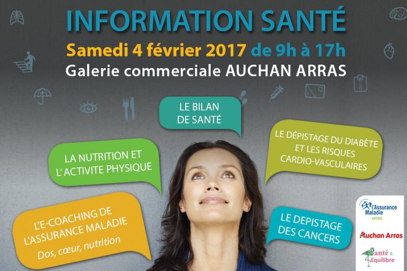 Journée santé de la CPAM à Auchan