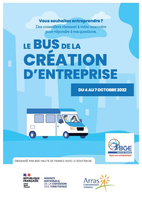 Le bus de la création d’entreprise va sillonner le grand Arras