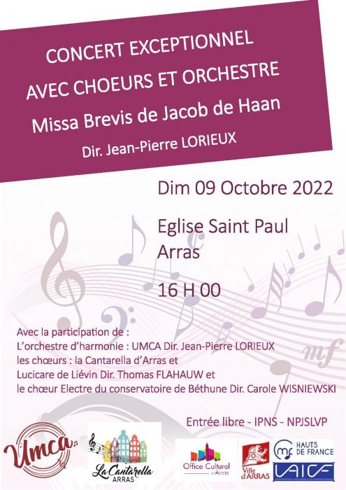 Un concert exceptionnel à l’église Saint Paul à Arras