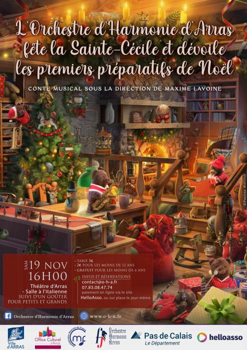 L'Orchestre d'Harmonie d'Arras et leur traditionnel Conte Musical de Noël et de Sainte-Cécile 