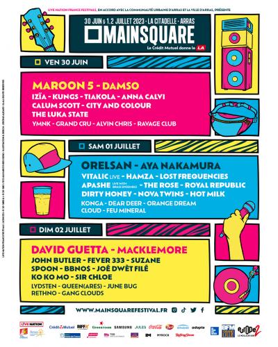 La programmation du Main Square Festival 2023