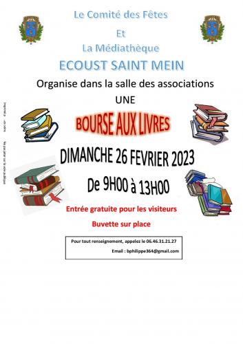 Une bourse aux livres à Ecoust saint Mein