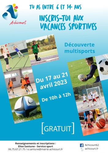 Des vacances sportives à Achicourt