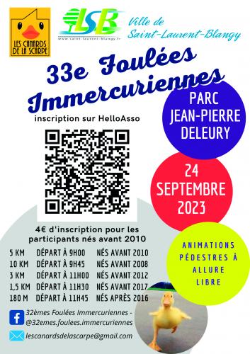 Les Foulées Immercuriennes et un food trucks party à Saint Laurent Blangy