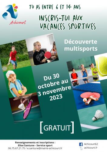 Des vacances sportives à Achicourt