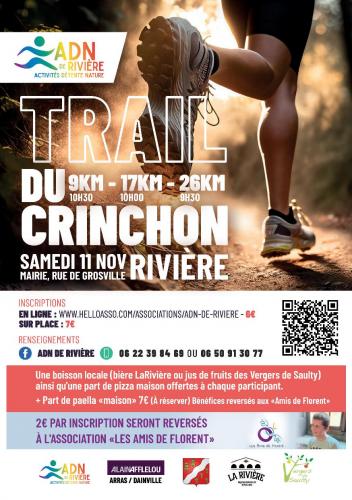 ADN organise le trail du Crinchon à Rivière