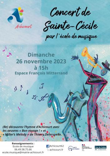 Le concert de Sainte Cécile à Achicourt