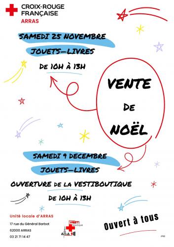 Nouvelle vente de Noël à la Croix Rouge d'Arras